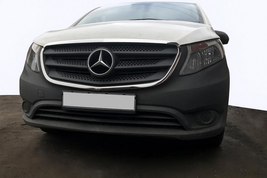Mercedes Vito/V-class W447 2014- Cornice griglia (2 pz, acciaio inox) Image