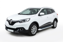 Renault Kadjar 2015-2022 Pedane Laterali Allmond White (2 pz, Alluminio) foto 1