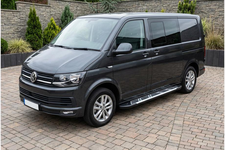 Volkswagen T6 2015-2024 Pedane Laterali Sunrise (2 pz, Alluminio) Image