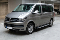 Volkswagen T6 2015-2024 Pedane Laterali Duru (2 pz, Alluminio) foto 1