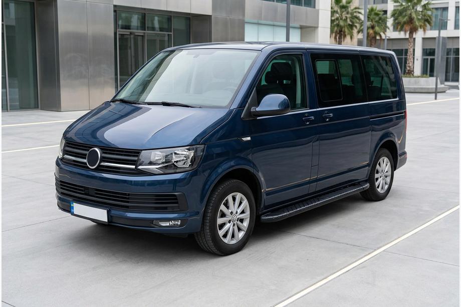 Volkswagen T6 2015-2024 Pedane Laterali Bosphorus Black (2 pz, Alluminio) Foto 1