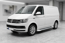 Volkswagen T6 2015-2024 Pedane Laterali Allmond White (2 pz, Alluminio) foto 1
