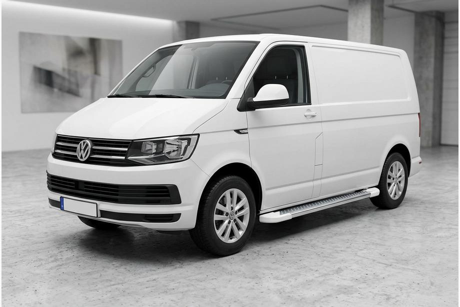 Volkswagen T6 2015-2024 Pedane Laterali Allmond White (2 pz, Alluminio) Image