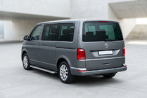 Volkswagen T6 2015-2024 Pedane Laterali BlackLine (2 pz, Alluminio) foto 1