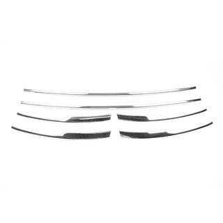 Coperture griglia paraurti 2015-2019 (6 pz, acciaio inox) Volkswagen T6 2015-2024 foto 2