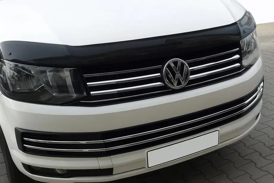 Volkswagen T6 2015-2024 Coperture griglia paraurti 2015-2019 (6 pz, acciaio inox) Image
