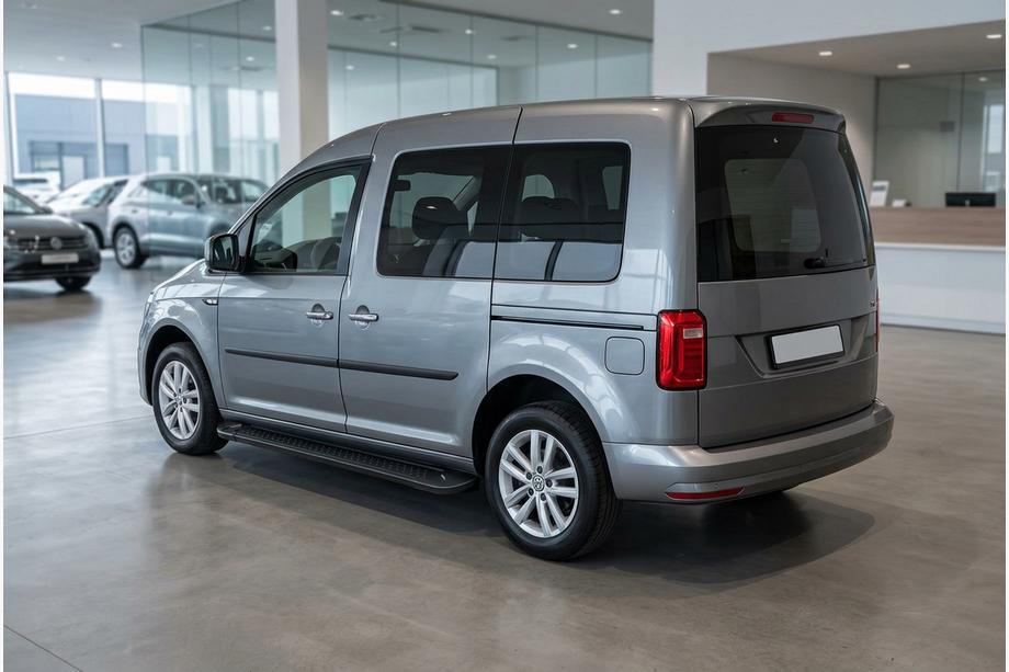 Volkswagen Caddy 2015-2020 Pedane Laterali Allmond Black (2 pz, Alluminio) Image