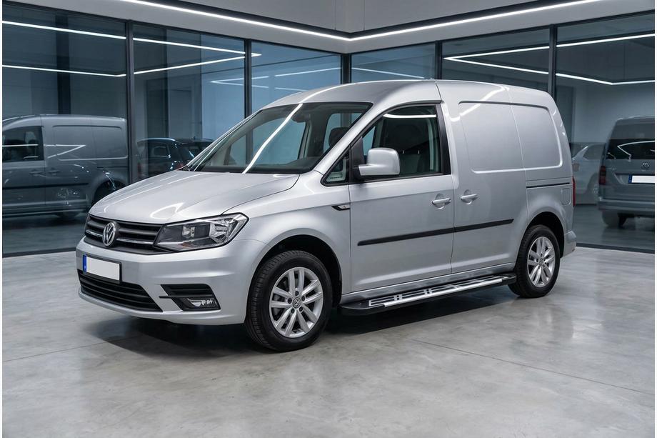 Volkswagen Caddy 2015-2020 Pedane Laterali Sunrise (2 pz, Alluminio) Image