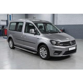 Pedane Laterali Maydos V1 (2 pz, Alluminio e Acciaio Inox) Volkswagen Caddy 2015-2020 foto 1
