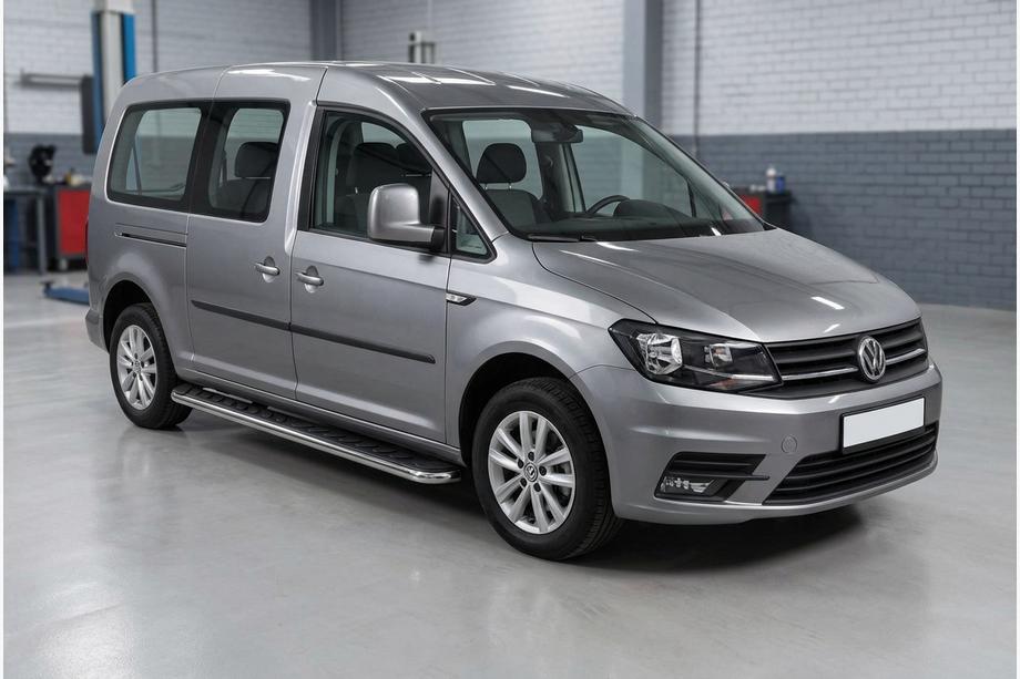 Volkswagen Caddy 2015-2020 Pedane Laterali Maydos V1 (2 pz, Alluminio e Acciaio Inox) Image