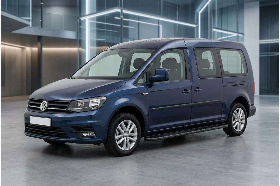 Volkswagen Caddy 2015-2020 Pedane Laterali Bosphorus Black (2 pz, Alluminio) Passo Maxi Foto 1