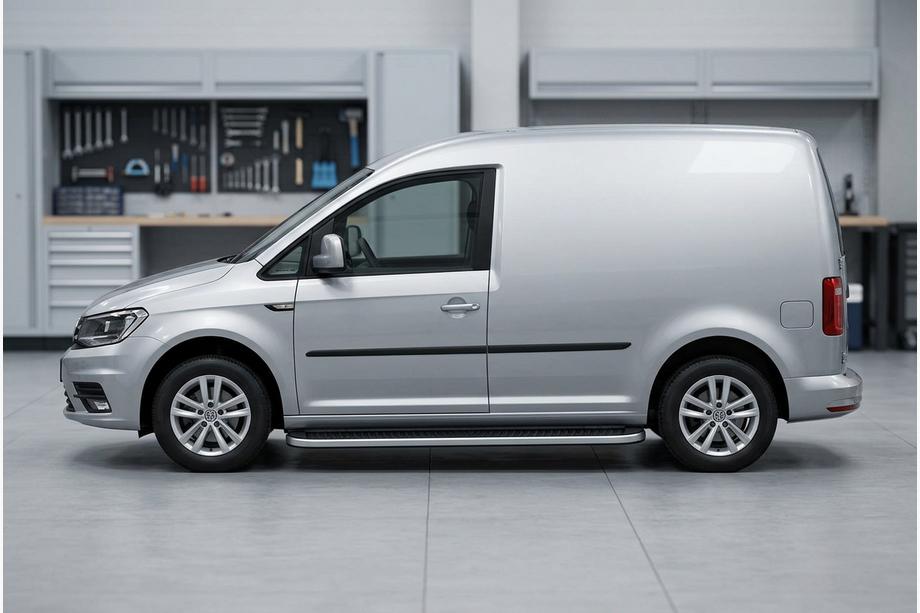 Volkswagen Caddy 2015-2020 Pedane Laterali Tayga Grey (2 pz, Alluminio) Image