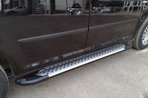 Volkswagen Caddy 2015-2020 Pedane laterali Allmond Grey (2 pz, alluminio) foto 1