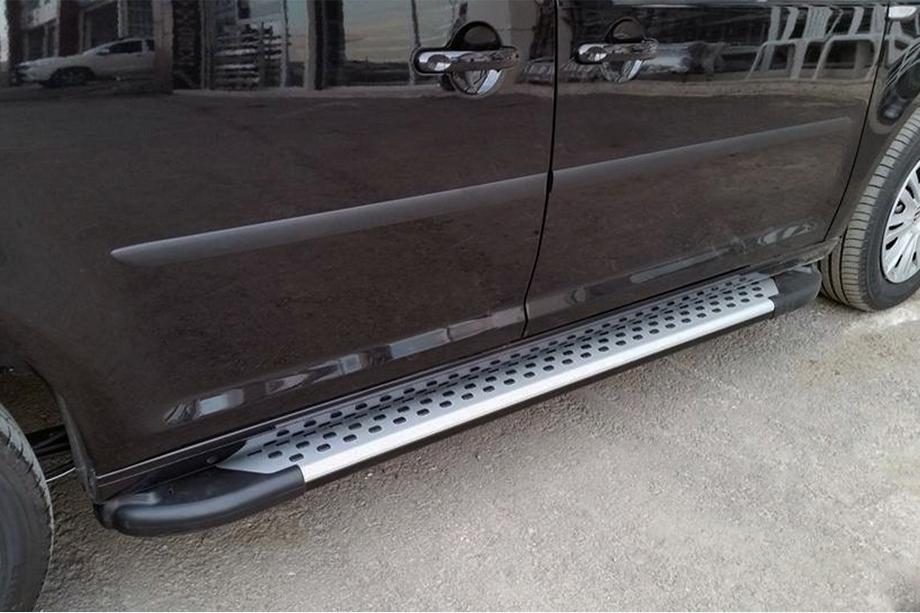 Volkswagen Caddy 2015-2020 Pedane laterali Allmond Grey (2 pz, alluminio) Image