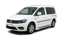 Volkswagen Caddy 2015-2020 Pedane Laterali Allmond White (2 pz, Alluminio) foto 1