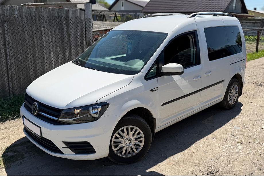 Volkswagen Caddy 2015-2020 Barre Tetto Cromate Base Maxi, Piedini in Metallo Foto 5