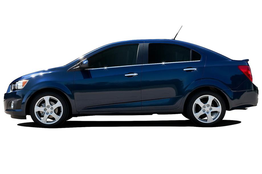 Chevrolet Aveo T300 2011-2020 Modanature inferiori finestrini acciaio inox Image