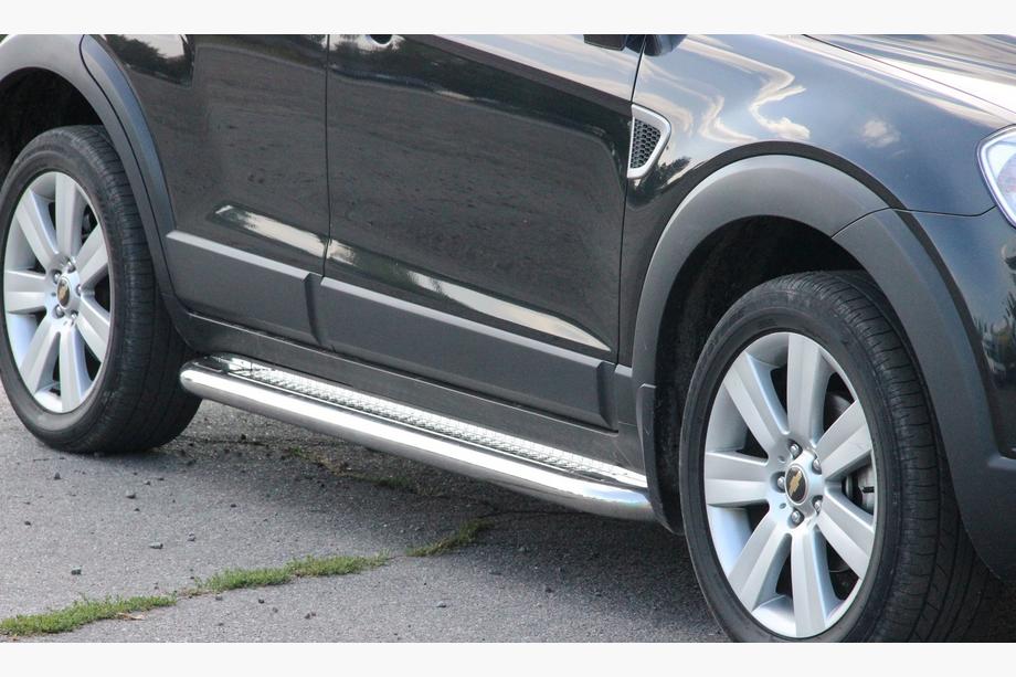 Chevrolet Captiva 2006-2019 Pedane Laterali Premium (2 pz, Acciaio Inox) Ø60 Image