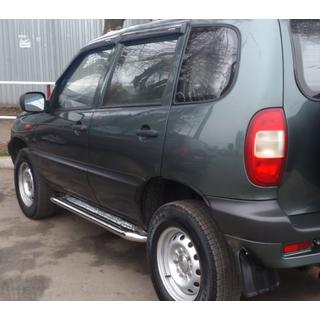 Pedane Laterali Premium (2 pz, Acciaio Inox) Chevrolet Niva 1998-2020 foto 3