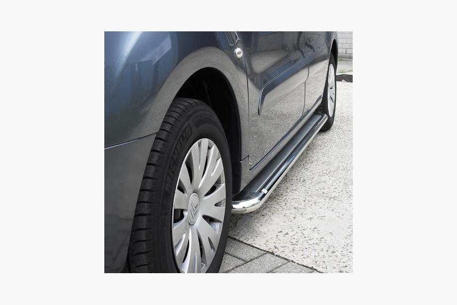 Citroen Berlingo 2008-2018 Pedane Laterali Premium (2 pz, Acciaio Inox) d60 Image