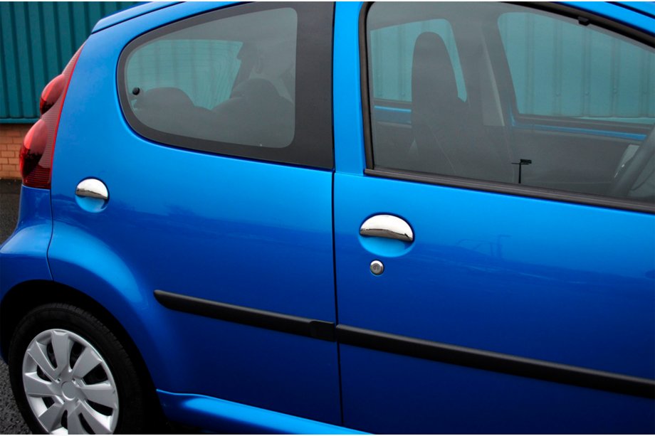 Citroen C-1 2005-2014 Coperture maniglie porta in acciaio inox 4 pezzi, Carmos - Acciaio turco Foto 2