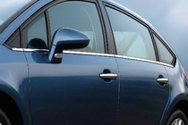 Citroen C-4 2004-2010 Cornici Finestrini Acciaio Inox foto 1