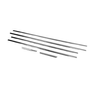 Modanature inferiori finestrini acciaio inox (6 pz) Audi A4 B7 2004-2008 foto 3