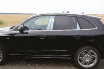 Audi Q5 2008-2017 Modanature Montanti Porta in Acciaio Inox (6 pz) foto 1