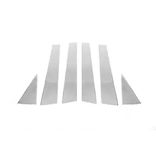 Modanature Montanti Porta in Acciaio Inox (6 pz) Audi Q5 2008-2017 foto 2