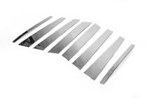 BMW X5 E53 1999–2006 Modanature Montanti Porta in Acciaio Inox (8 pz) foto 4