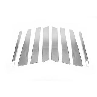 Modanature Montanti Porta in Acciaio Inox (8 pz) BMW X5 E53 1999–2006 foto 3