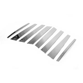 Modanature Montanti Porta in Acciaio Inox (8 pz) BMW X5 E53 1999–2006 foto 4