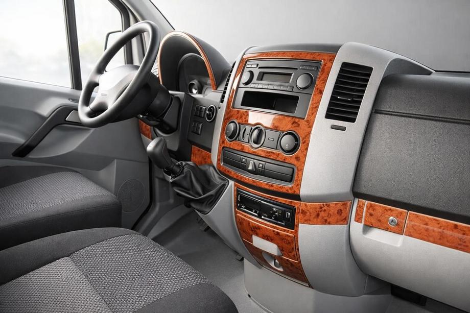 Mercedes Sprinter W906 2006–2018 Kit rivestimento cruscotto (Meric, 19 pezzi) Carbonio Image