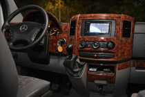 Mercedes Sprinter W906 2006–2018 Kit modanature cruscotto (Meric, 50 pezzi) Alluminio foto 2