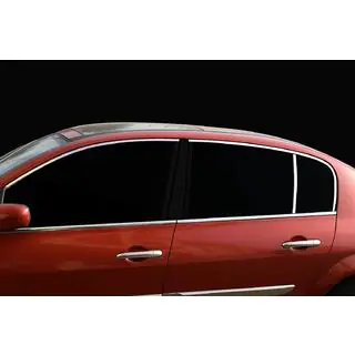 Cornici superiori finestrini acciaio inox (6 pz) Renault Megane II 2004-2009 foto 1