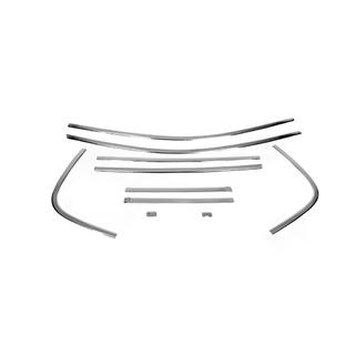 Cornici superiori finestrini acciaio inox (6 pz) Renault Megane II 2004-2009 foto 2