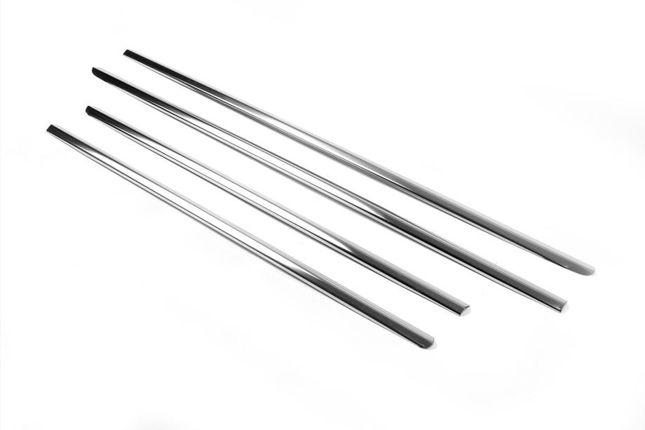 Mercedes E-class W210 1995-2002 Modanature inferiori finestrini acciaio inox (4 pz) Carmos - Produttore Turco Foto 4