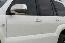 Toyota Land Cruiser Prado 120 2002-2009 Coperture Maniglie Cromate (4 pz, Acciaio Inox) foto 1