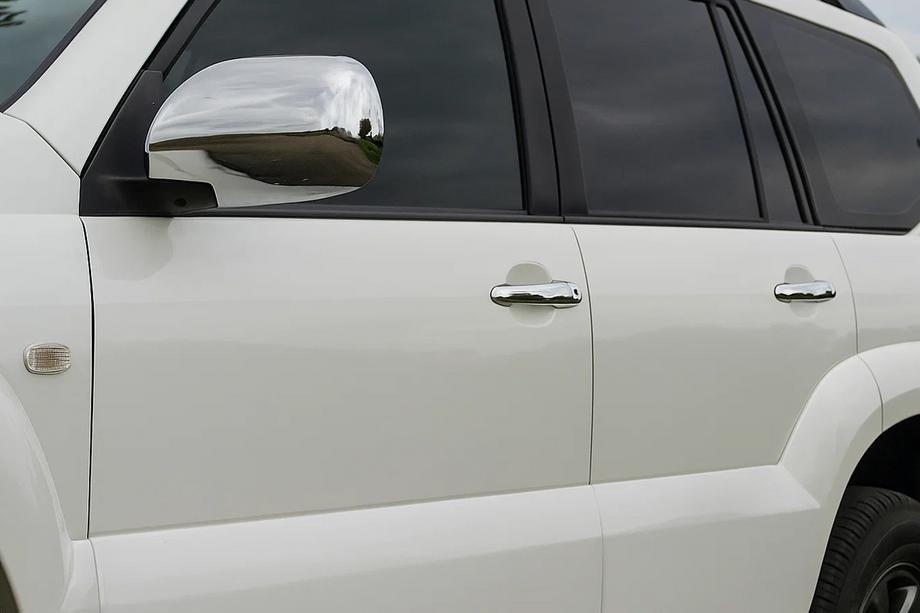 Toyota Land Cruiser Prado 120 2002-2009 Coperture Maniglie Cromate (4 pz, Acciaio Inox) Image