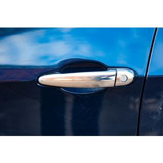 Coperture Maniglie Porta Cromate (4 pz, Acciaio Inox) BMW X5 E70 2007-2013 foto 2