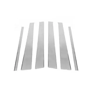 Modanature Montanti Porta in Acciaio Inox (6 pz) Mercedes ML W163 1997-2005 foto 2