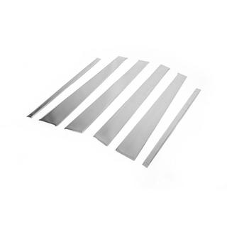 Modanature Montanti Porta in Acciaio Inox (6 pz) Mercedes ML W163 1997-2005 foto 3