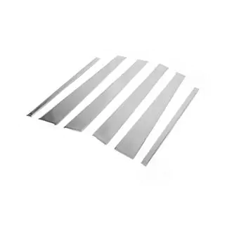 Modanature Montanti Porta in Acciaio Inox (6 pz) Mercedes ML W163 1997-2005 foto 3
