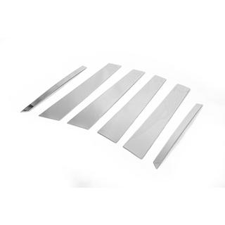 Modanature Montanti Porta in Acciaio Inox (6 pz) Mercedes ML W164 2005-2011 foto 3