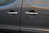 Citroen C-4 2004-2010 Coperture Maniglie Cromate (4 pz, Acciaio Inox) OmsaLine - Acciaio Inox Italiano foto 1