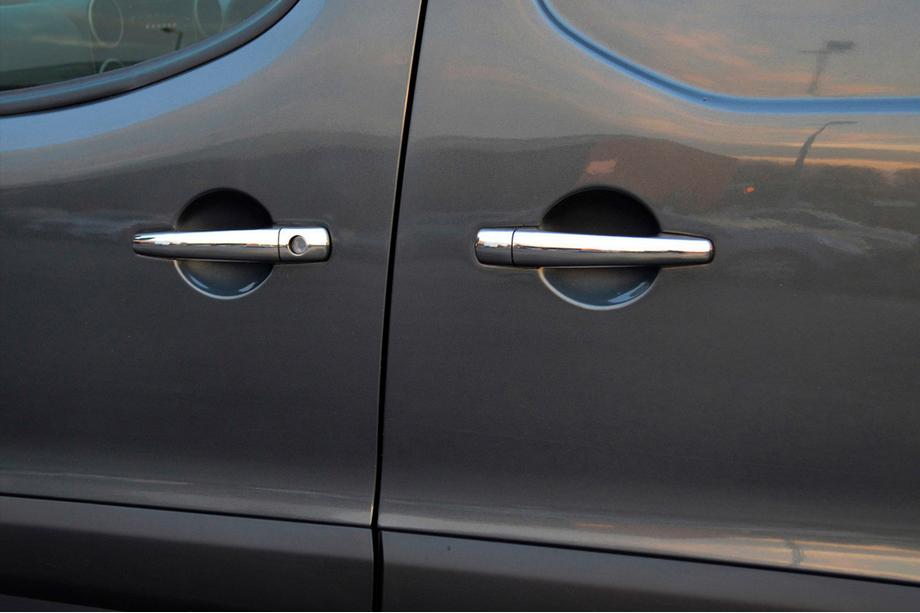 Citroen C-4 2004-2010 Coperture Maniglie Cromate (4 pz, Acciaio Inox) OmsaLine - Acciaio Inox Italiano Image