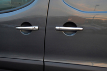 Citroen Jumpy 2007–2017 Coperture Maniglie Cromate (4 pz, Acciaio Inox) Carmos - Acciaio Inox Turco foto 1