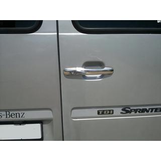 Coperture Maniglie Porta Cromate (4 pz, Acciaio Inox) Mercedes Sprinter W901/902/903/904/905 1995–2006 foto 4
