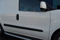 Fiat Doblo II 2010-2022 Cornici Finestrini Acciaio Inox foto 3