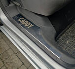Volkswagen Caddy 2004-2010 Coperture battitacco interne (Carmos, acciaio inox) foto 2